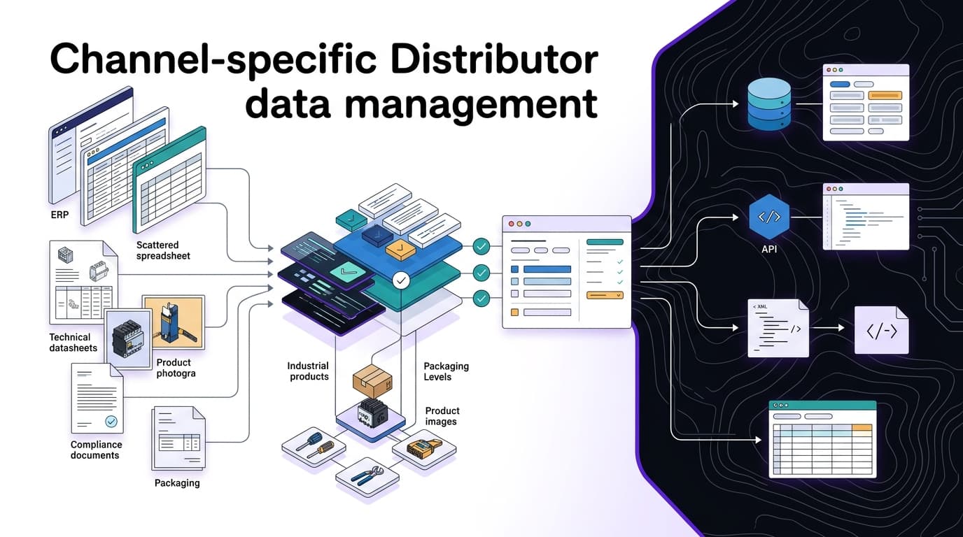 There is no universal distributor data checklist — build the feed your channel actually accepts